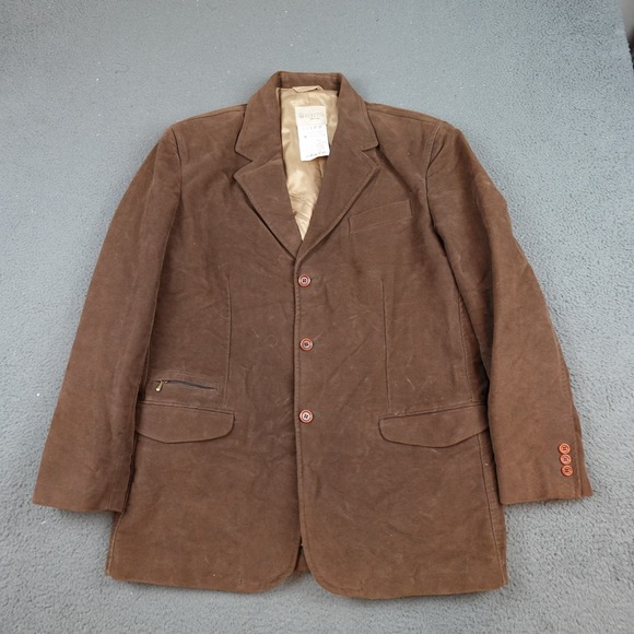 beretta Other - Beretta Blazer Mens 40 Brown Cotton Made In Italy Hunting Sport Coat Jacket